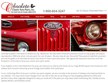 Tablet Screenshot of classicautoparts.com